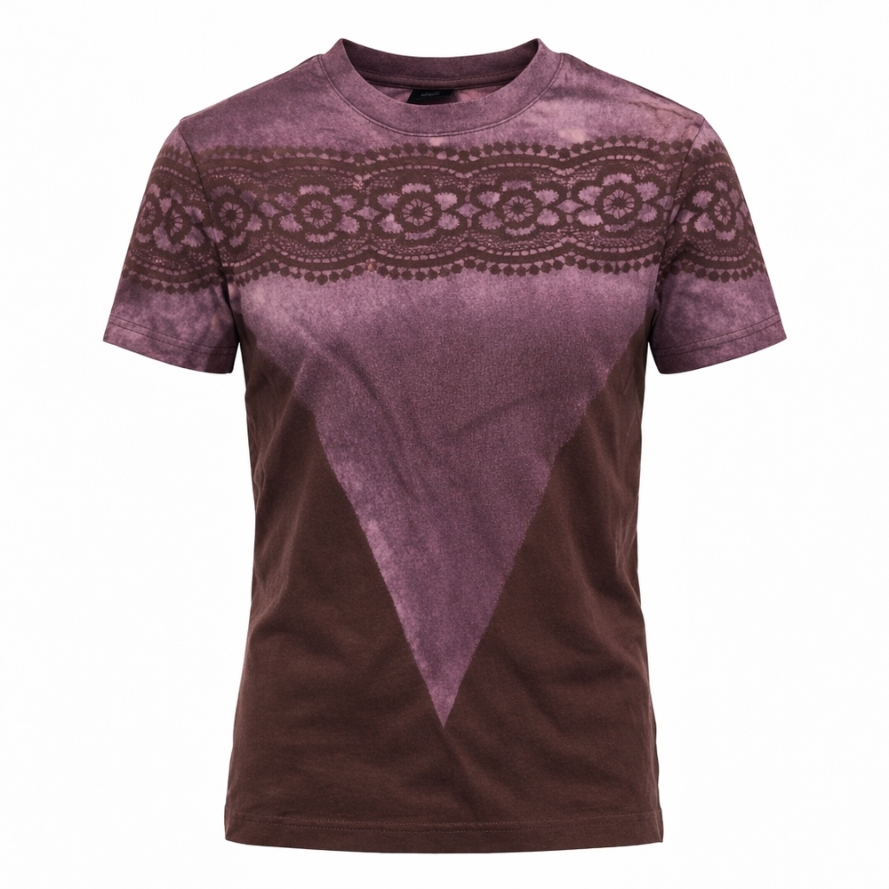 Mens XS T-shirt short sleeve custom Bleach Art by Buks NWOT purple top
